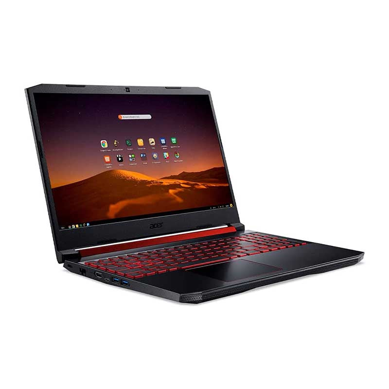 Notebook Gamer Acer Aspire Nitro 5 AMD Ryzen 7 8gb 1TB Hd + 128Gb Ssd GTX 1650 15.6 Pols Preto / Vermelho - AN515-43-R4C