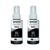 Kit Refil De Tinta C/2 Epson T664120-2P 2x70ml - Preto - P/ L110 L120 L200 L395 L1300
