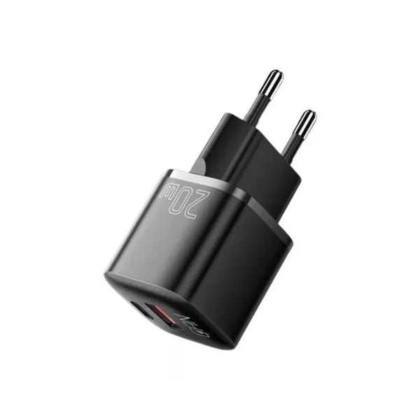 Carregador de Viagem C/ Saída USB-C e USB-A Essager Preto 20W - ECTAC-HMB01-P