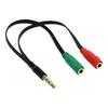 Cabo Adaptador de Som 1 P3 Macho Para 2 P2 Femea ( P/ Microfone Headset Notebook)