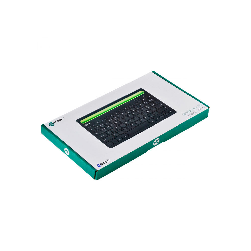 Teclado Sem Fio Vinik DT200 Bluetooth Multi-Device Abnt - 32538