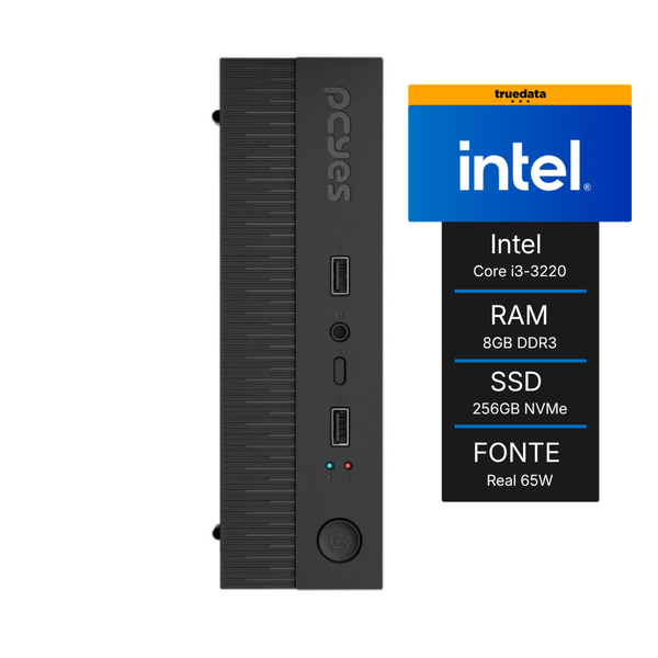 Mini Computador PCYes b300 Intel I3-3220 3.3Ghz 8gb Ssd 256gb - 293785