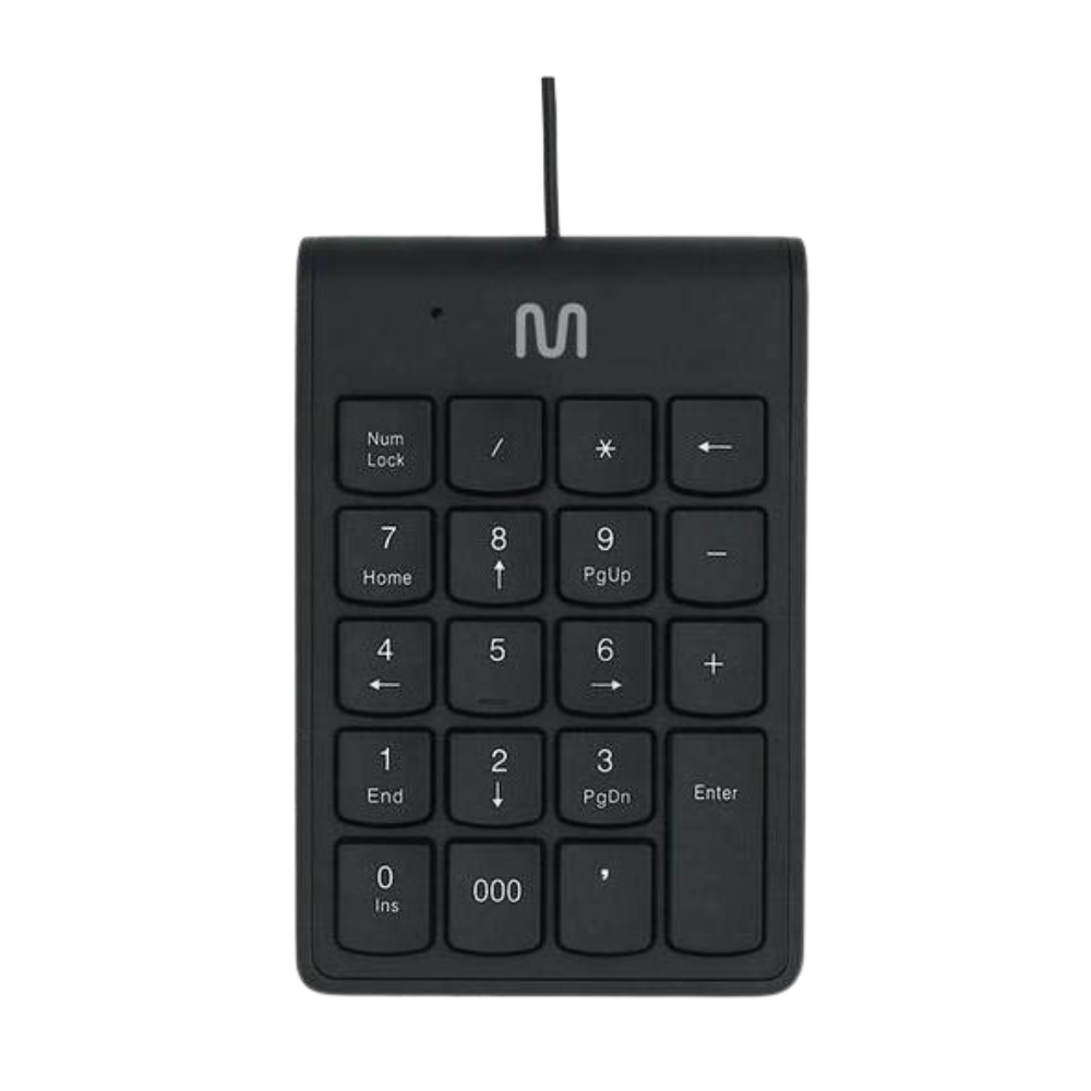 Teclado Numérico com Fio Multi Usb 120cm Preto - TC227