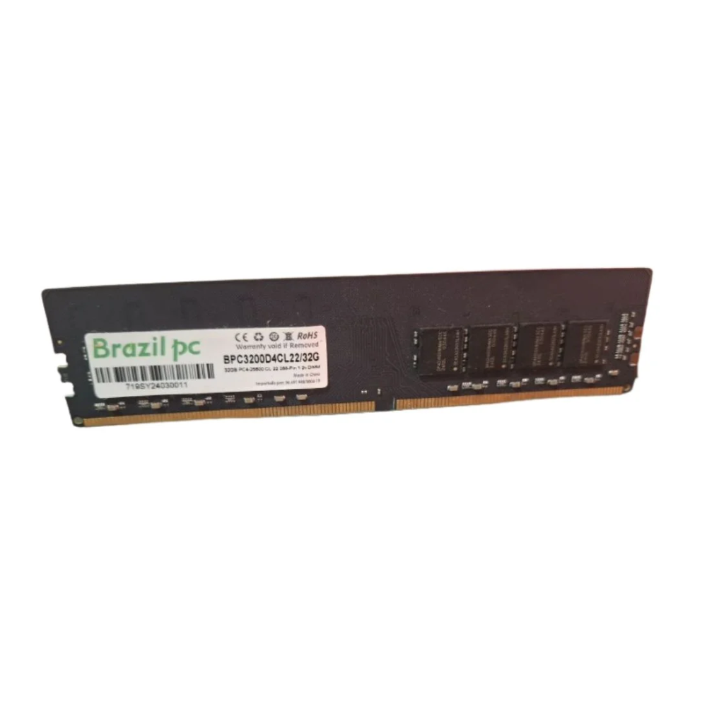 Memoria para Desktop Ddr4 32gb 3200mhz BrazilPC - BPC3200D4CL22/32G