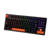 Teclado Mecanico Gamer New Hero Commander TKL Usb Preto e Laranja C/ Rgb Rainbow Switch Blue - 18719