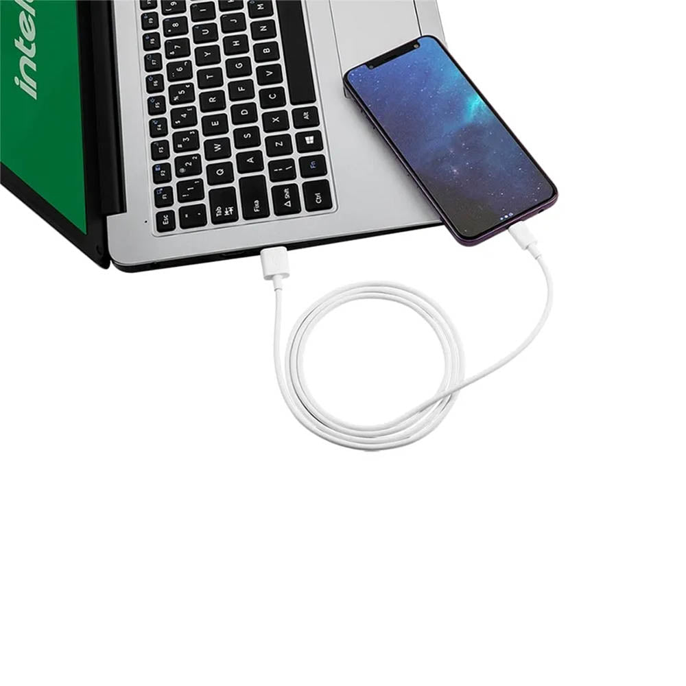 Cabo Usb-A Macho P/ Micho Usb Macho 1,2mt Intelbras em Pvc Branco 12PB - 4830063