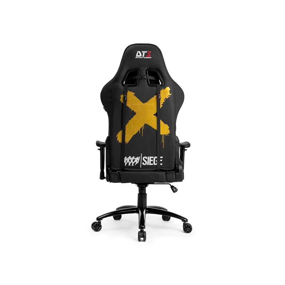 Cadeira Gamer DT3 Sports Elise Rainbow Six com Altura Ajustável e Encosto Reclinável Preto - 12344-4