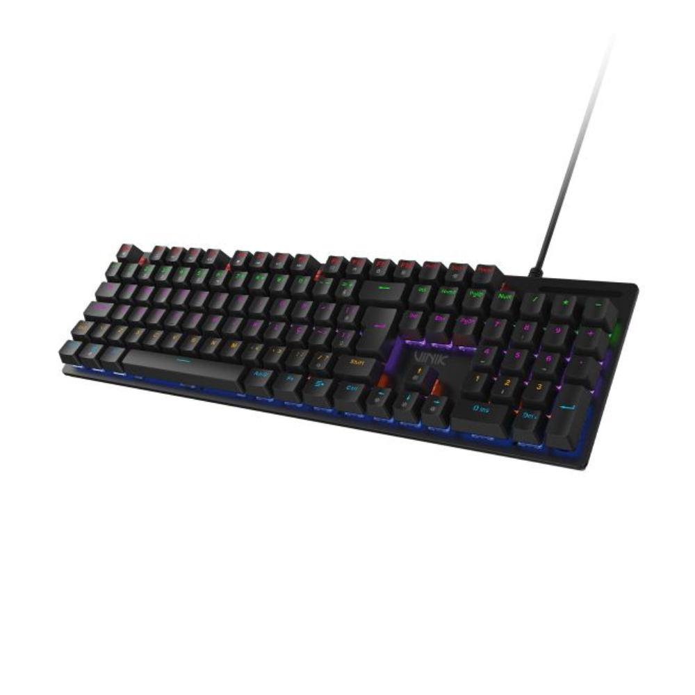 Teclado Gamer Mecanico Vinik 100% C/ Fio RGB Anihi Full Switch Red - ANIHIWHRD
