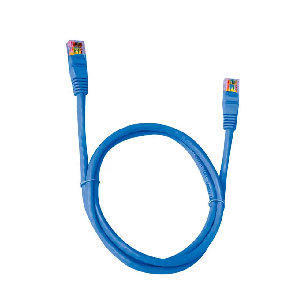 Patch Cord Cabo De Rede Cat5-E PlusCable 2.5m Azul - PC-ETHU25BL Truedata