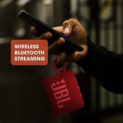 Caixa de Som Portátil Bluetooth JBL GO3 4.2W Vermelha