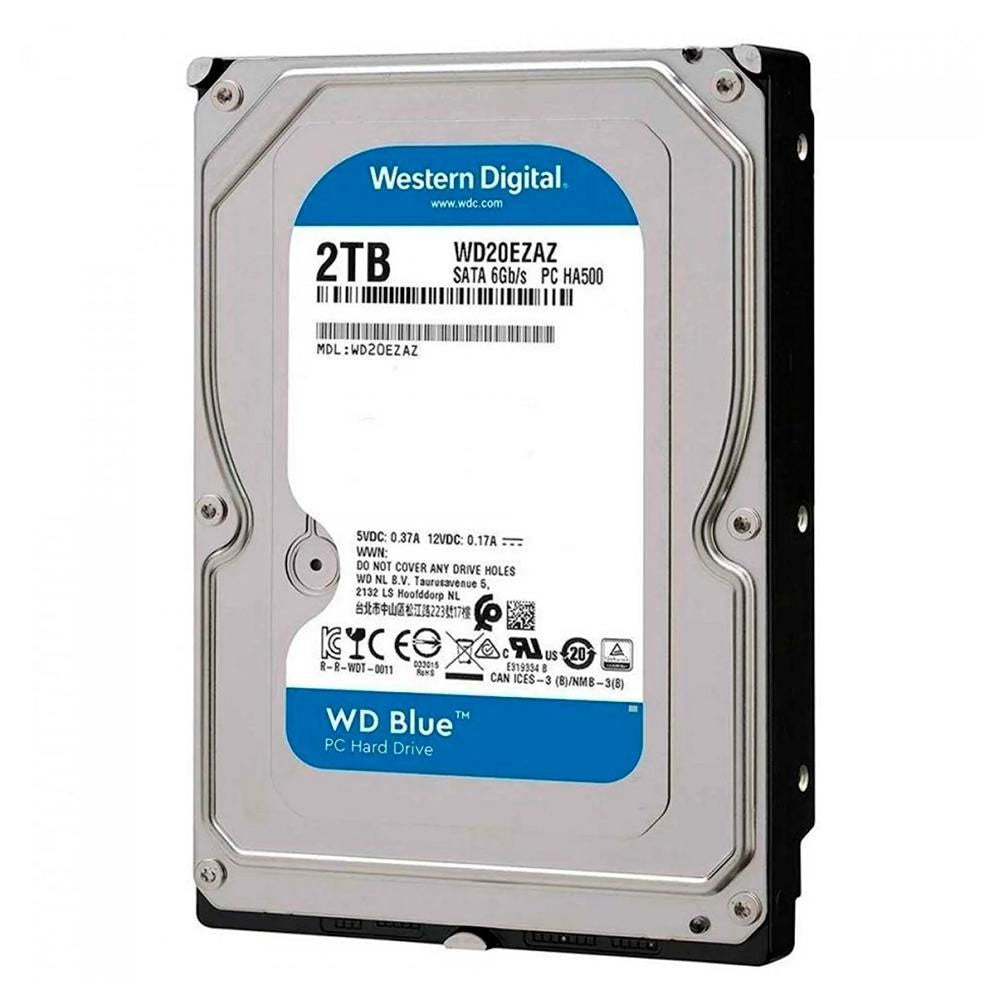 Hd 2tb Western Digital Wd Blue 5400rpm Sata 256mb 3.5" - WD20EZAZ-00L9GB0