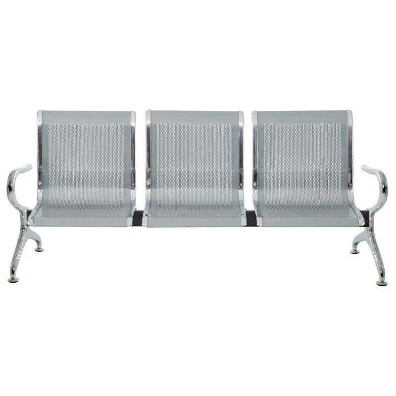 Banco Longarina em Aluminio 3 lugares