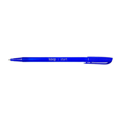 Caneta Esferográfica Ponta Média 1,0mm Azul Keep - EI091
