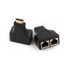 Adaptador Conversor Extensor Hdmi Tomate Via Rj45 Cat5 Cat6 30Mts Full Hd - MTV-703