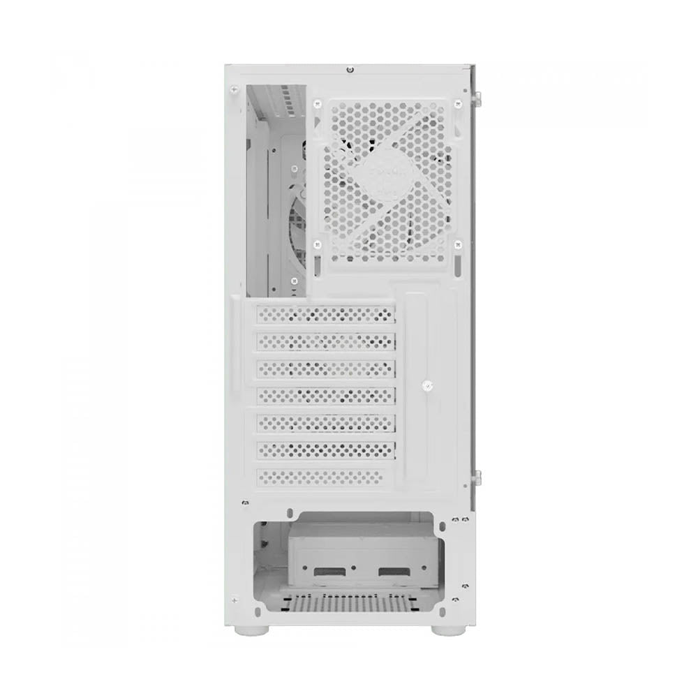 Gabinete Gamer Gamdias Mid Tower Aura GC7 WH Branco Com Lateral em Vidro Temperado + 3 Fans ARGB