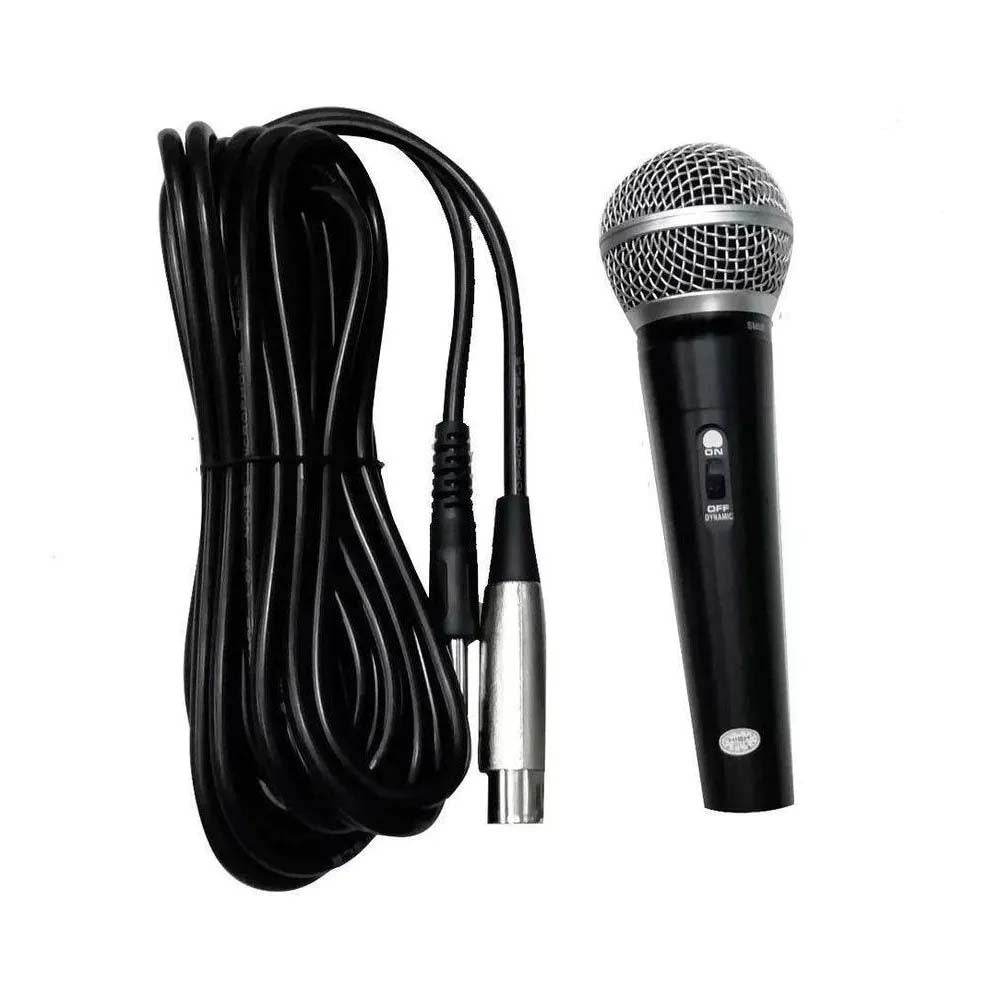 Microfone Profissional Com Fio USB Leon - SM-58