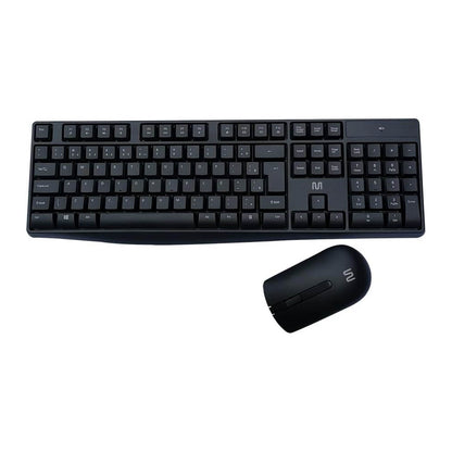 Kit Teclado e Mouse Sem Fio Conexão USB 1600DPI C/ Pilhas Multi - TC270
