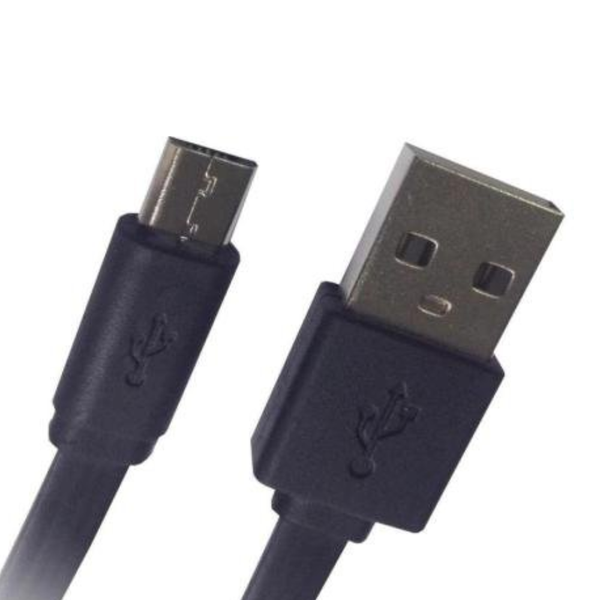 Cabo de Dados Fortrek P/ Micro Usb Flat 1.8mts FK 433C Preto - 60270