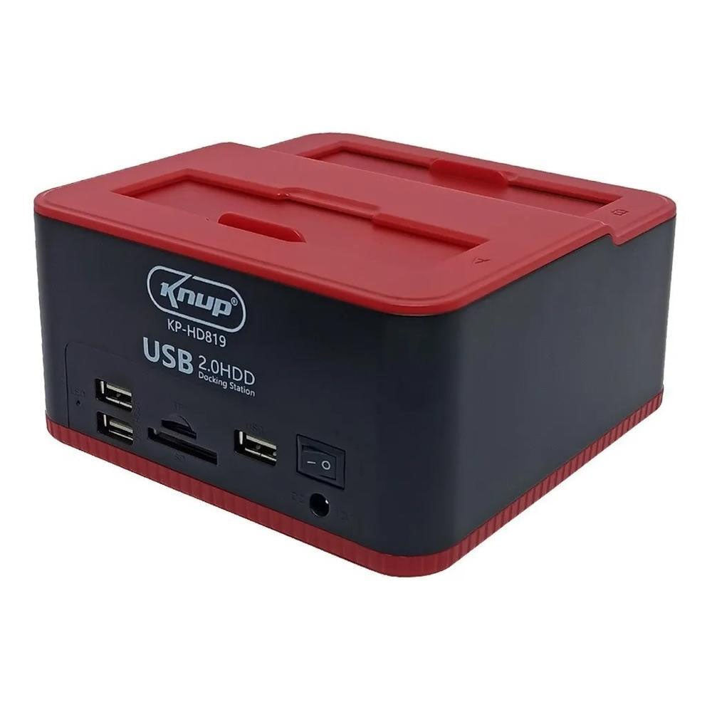 Dock Station Sata 3.5 E 2.5 Pols Hds SSDs, Leitor de Cartão, Pen Drives 3.0 Knup  - KP-HD819