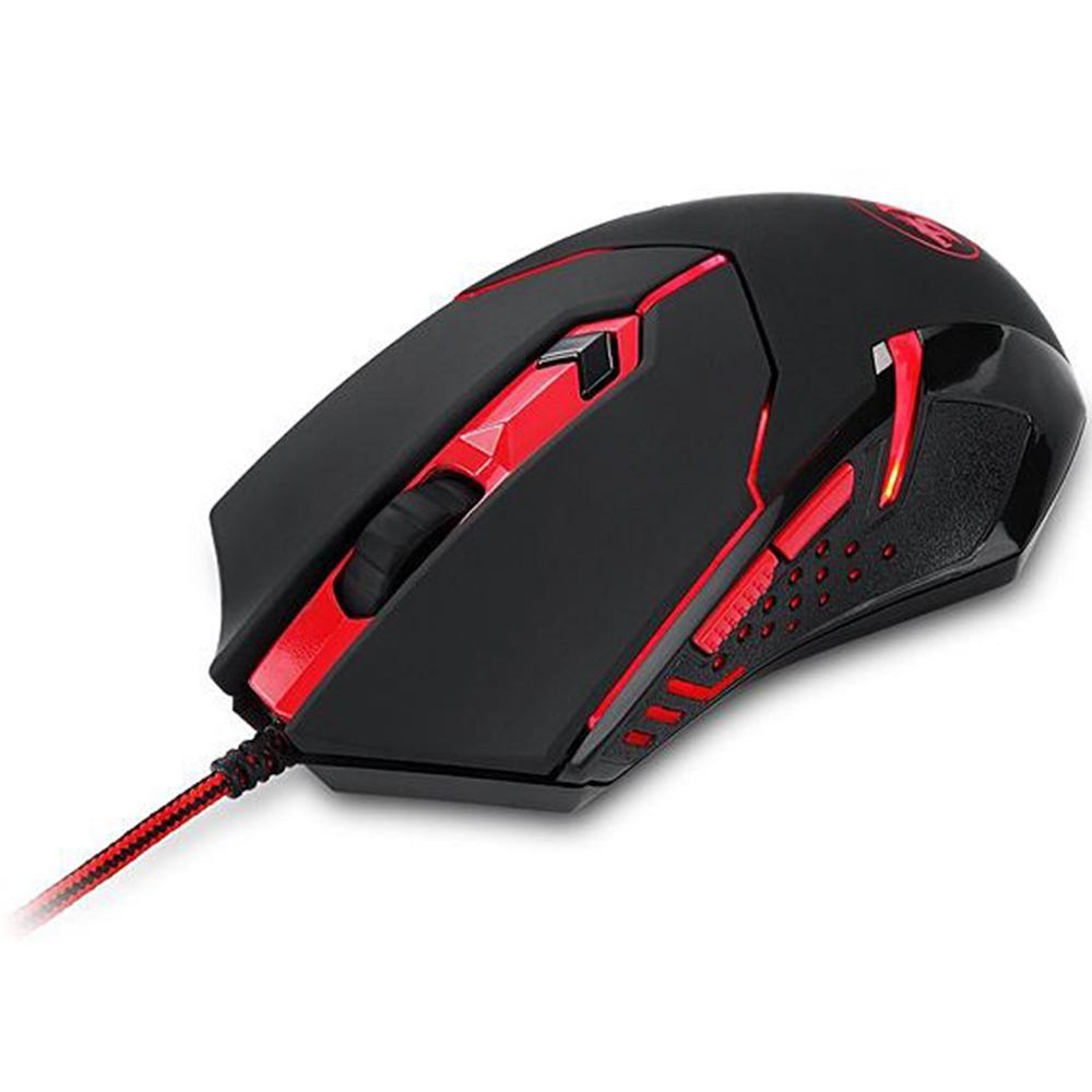 Kit Gamer Redragon S112 - Teclado Harpe RGB + Mouse Centrophorus + Headset Scylla + Mousepad Gamer