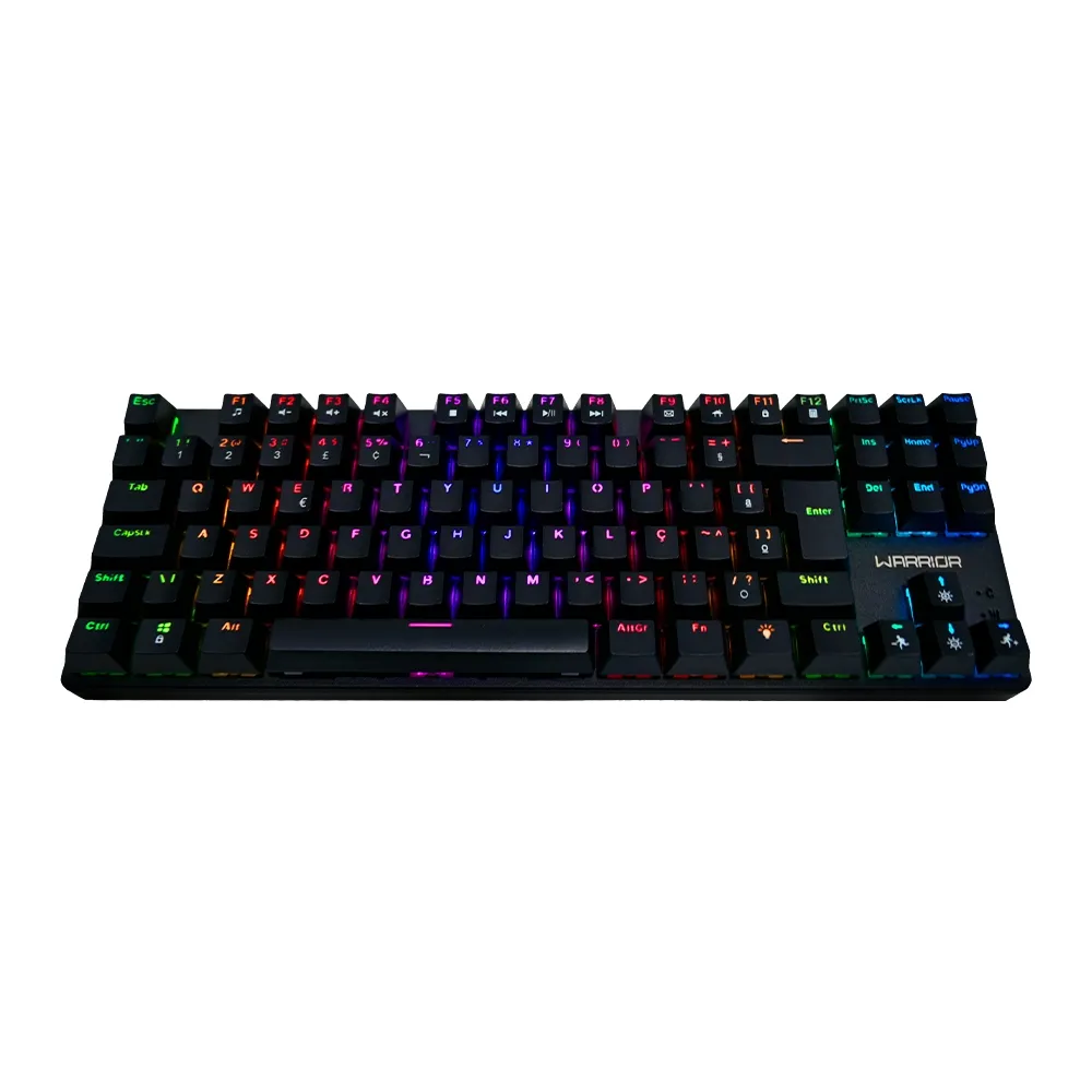 Teclado Gamer Mecanico Warrior Royal Cross Switch Blue RGB - TC312