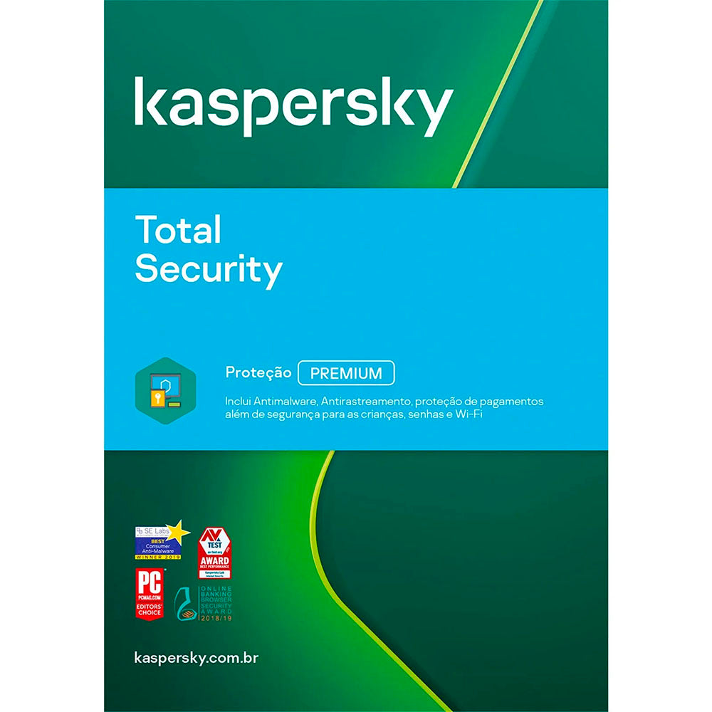 Software Kaspersky Total Security Download - 1 Ano - 10 Dispositivos - KL1949KDKFS