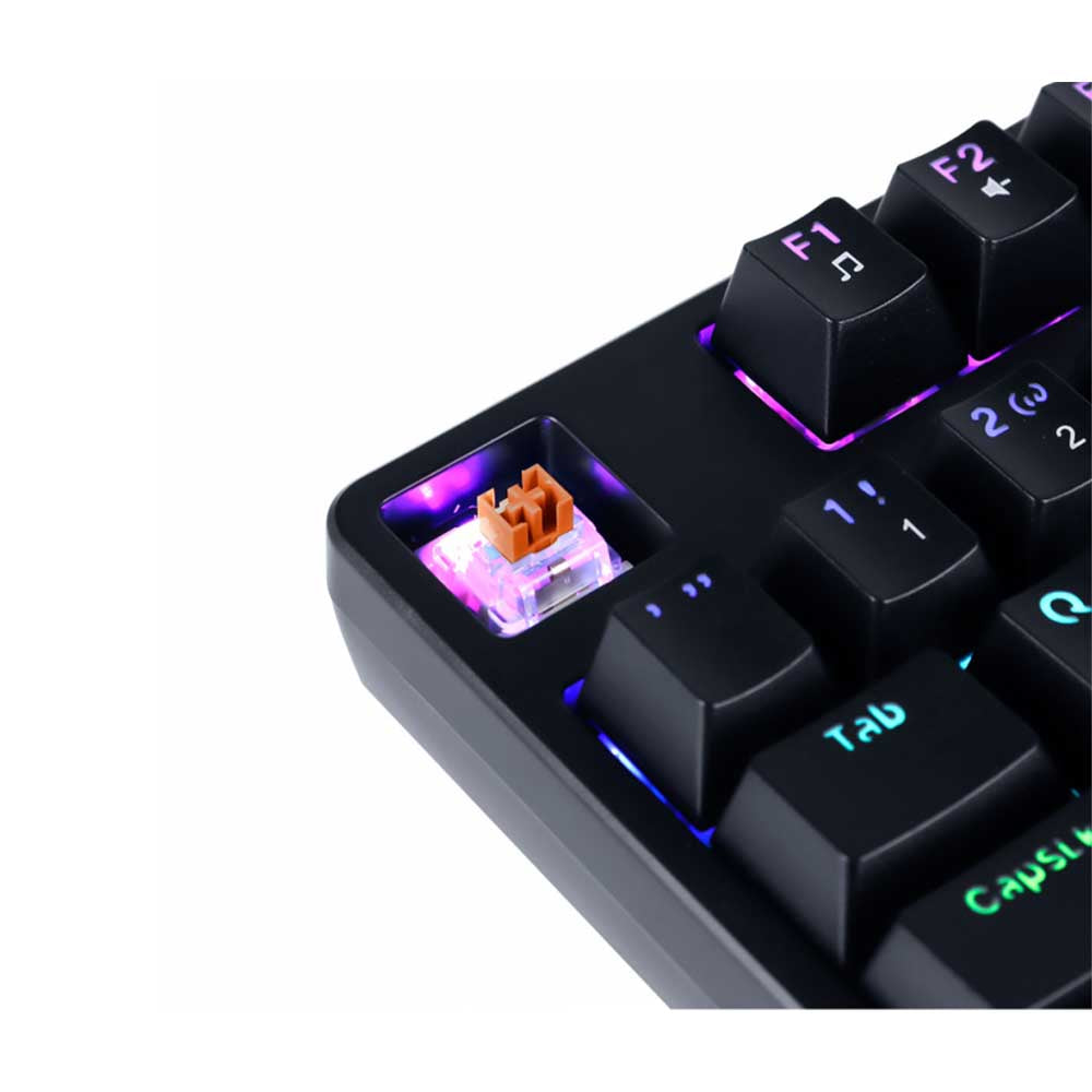 Teclado Gamer Mecanico PCYes Kratz Outemu Brown Hotswap Abnt2 RGB - PKOHBWRGB