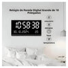 Relogio De Parede 48cm Led Digital Hora Calendário Temperatura Oasis - OIH-6210