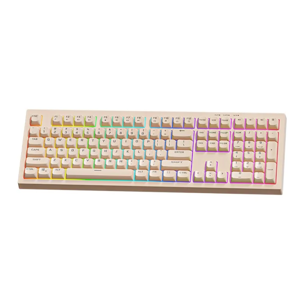 Teclado Gamer Membrana Aigo USB Tipo C Rosé - FG108
