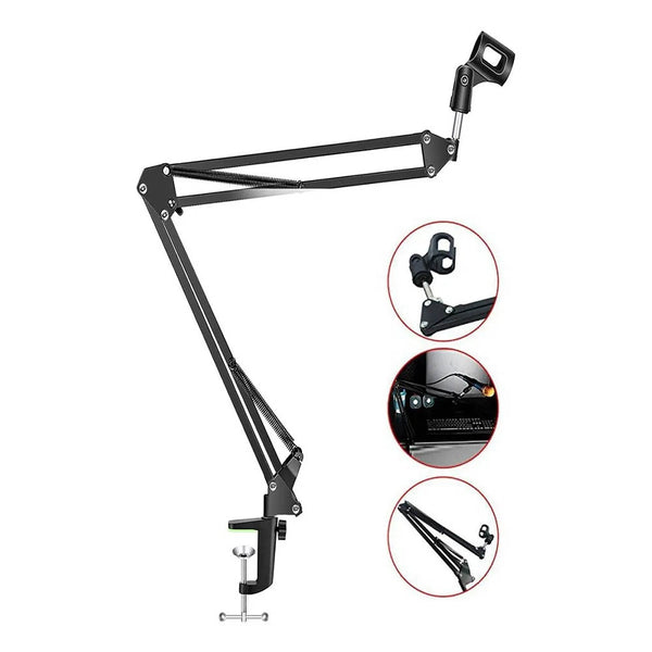 Suporte de Mesa Articulado para Microfone em Alumínio B2T