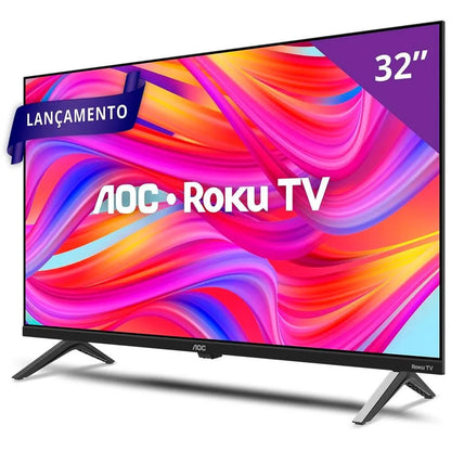 Smart TV DLed AOC Roku TV 32" HD Wi-fi USB HDMI - 32S5045/78G Truedata