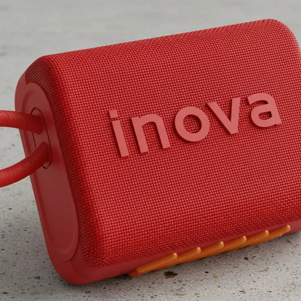 Caixa de Som Portátil Bluetooth Inova Go 3 Bluetoth, USB, Cartão de Memória, Vermelho - RAD12417