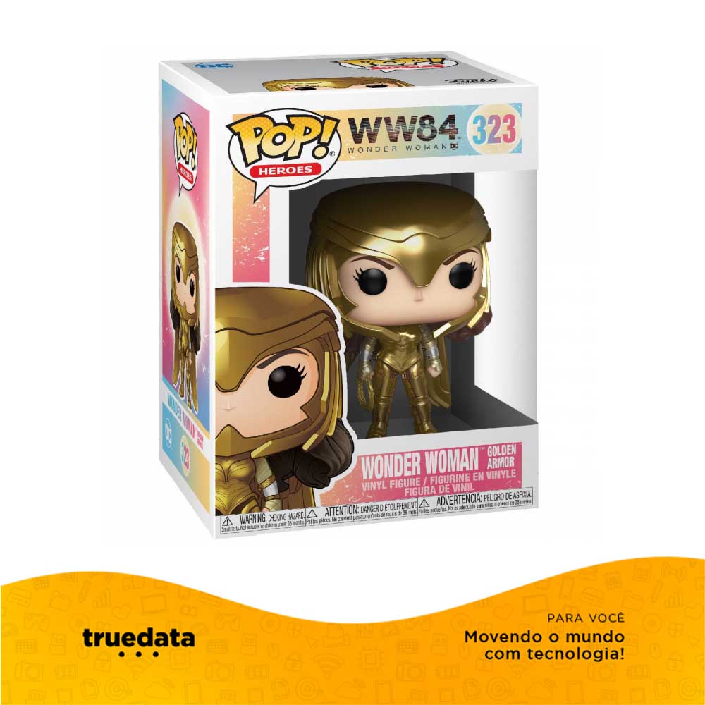 Funko Pop Mulher Maravilha 1984 Armadura Dourada - 84926
