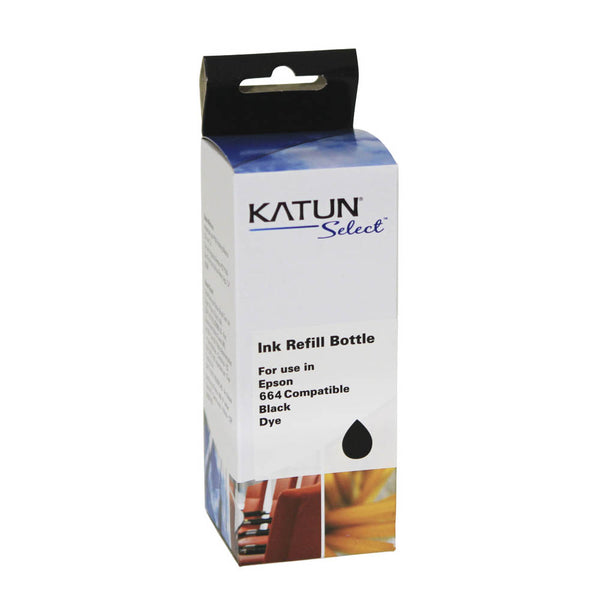 Refil De Tinta Katun P/ Impressoras Epson T664120 100ml - Preto