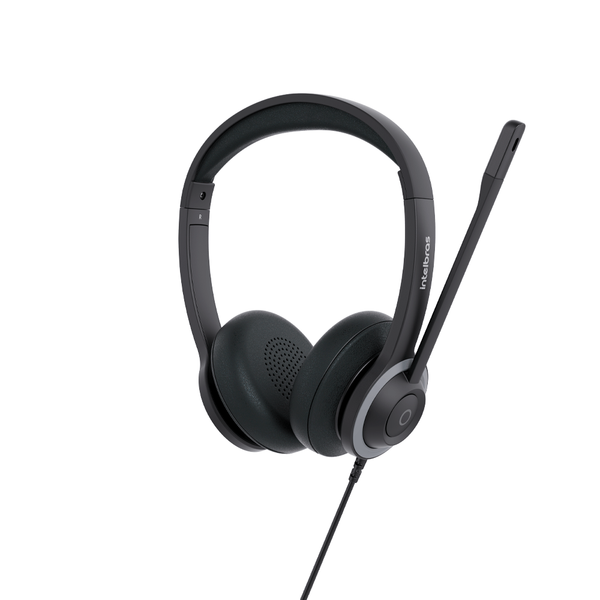 Headset intelbras WHS 70 Duo C/ Controle de Volume Usb Preto - 4010017