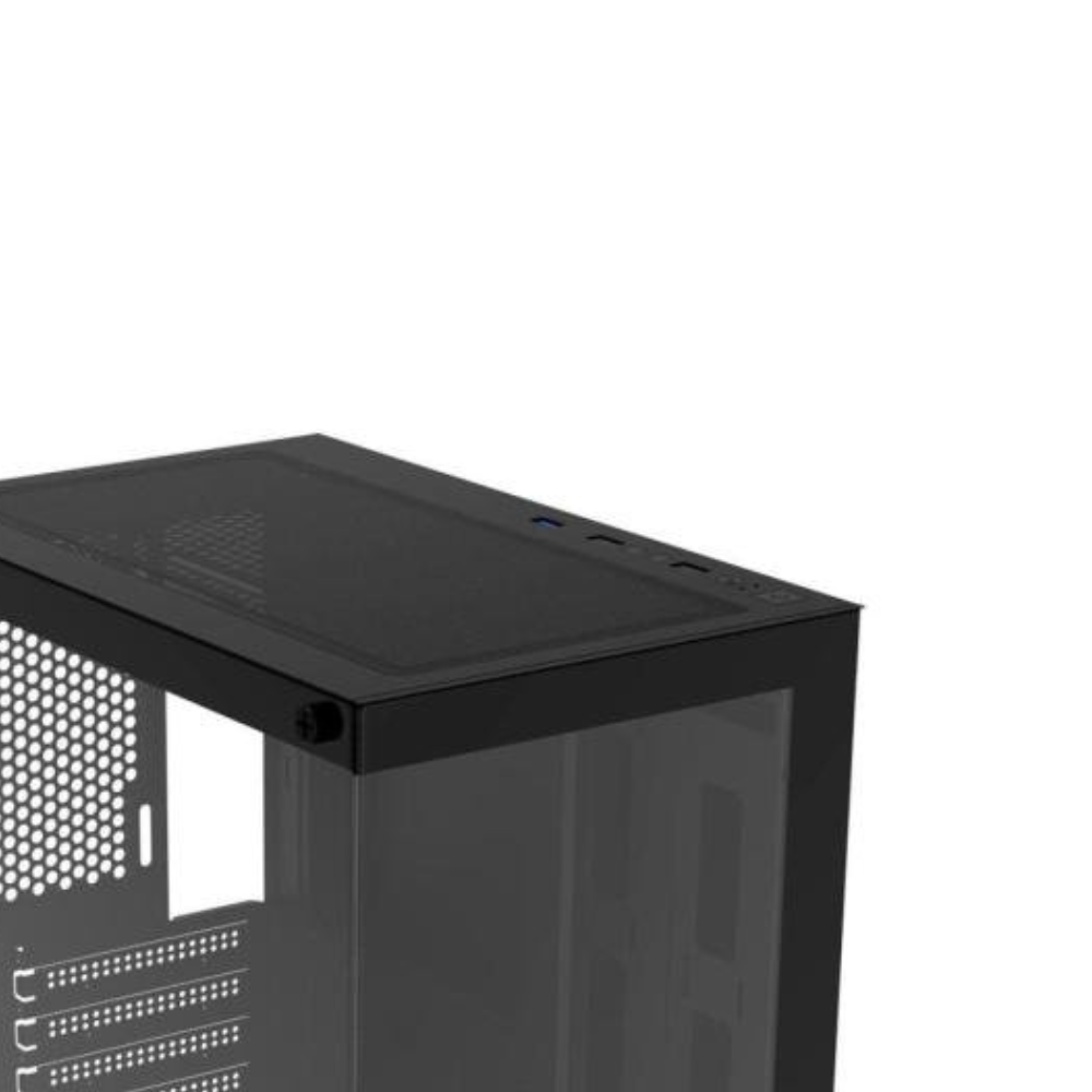 Gabinete Gamer Fortrek Mid Tower Crystal C/ Lateral Em Vidro Temperado Preto - 86948