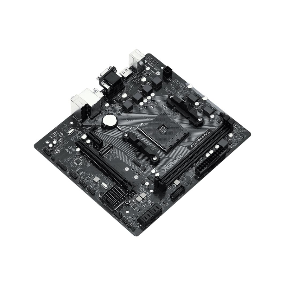 Placa Mae ASRock AM4 A520M-HVS  64Gb 2xDDR4 Socket AMD AM4 Ryzen Hdmi 2x Usb 2.0 4x Usb 3.2 - 90-MXBE60-A0BAY1Z