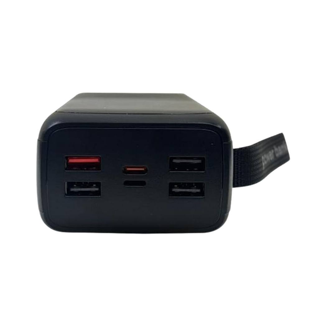 Carregador Portátil Power Bank AGold 50000Mah Turbo PD 22.5W Usb Tipo C e Lighting Preto - BTE-61