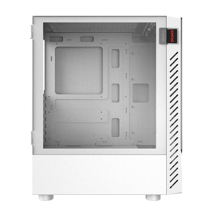 Gabinete Gamer PCYes Mid Tower Set White Ghost Branco Com Lateral em Vidro Temperado - GSWGPBR