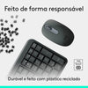 Kit Teclado E Mouse Sem Fio Bluetooth Compacto Logitech Mk250 Cinza - 920-013516