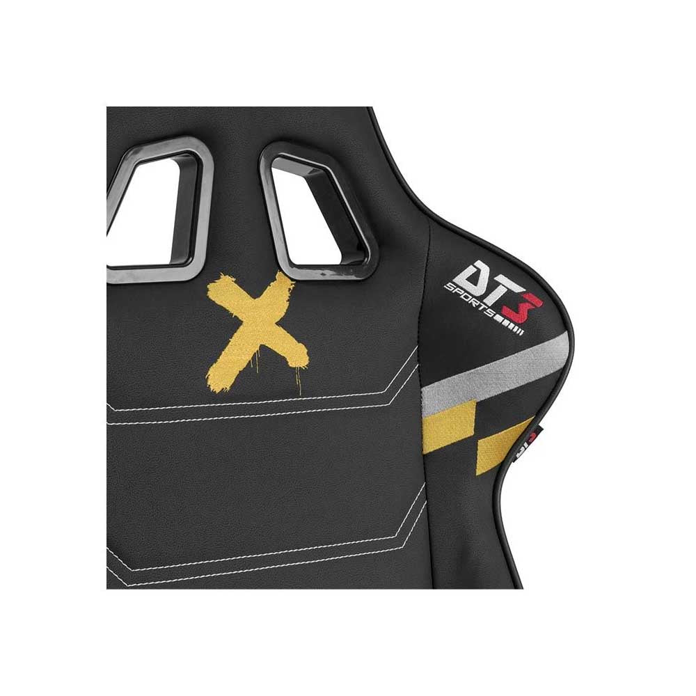 Cadeira Gamer DT3 Sports Elise Rainbow Six com Altura Ajustável e Encosto Reclinável Preto - 12344-4