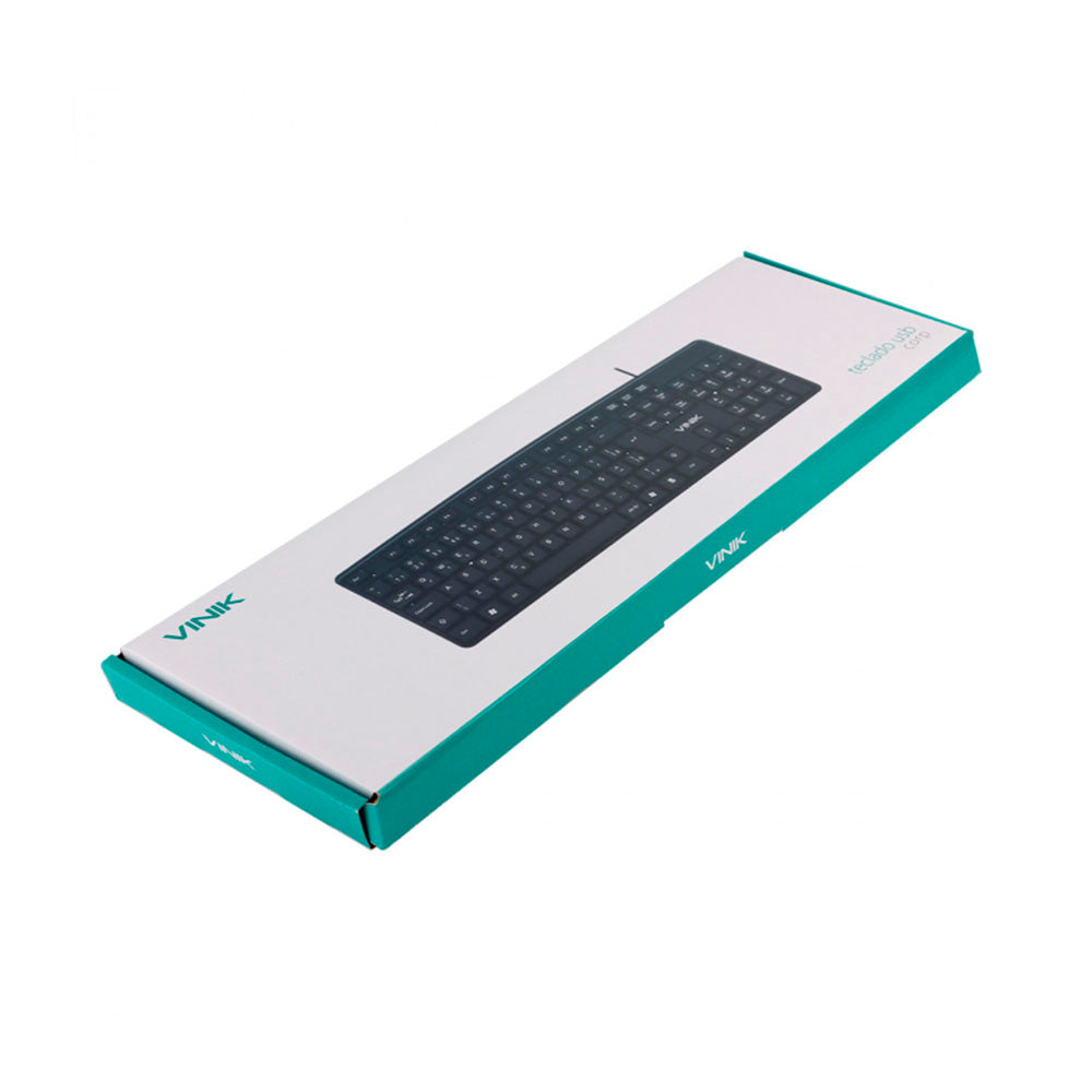 Teclado USB Corp ABNT2 1.8m Preto Vinik - CT301