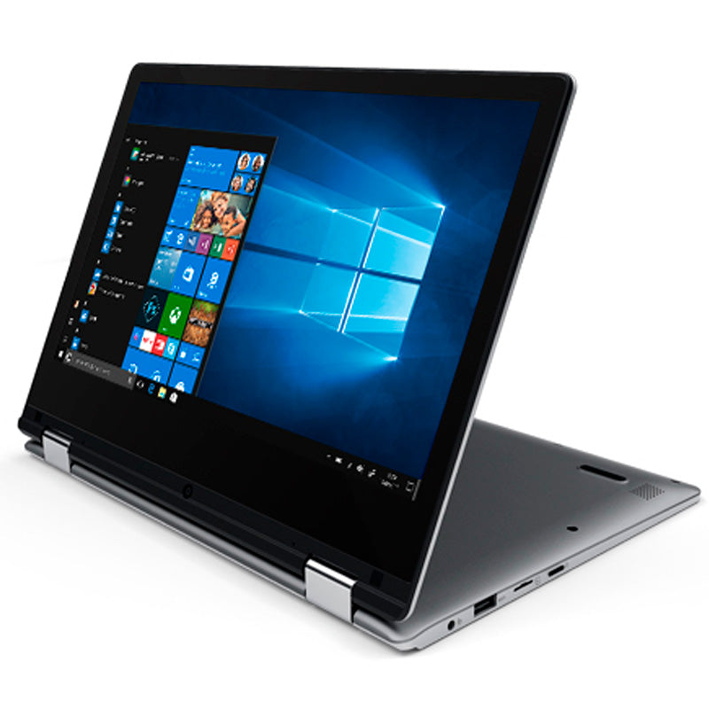 Notebook Positivo Duo Q432BP Atom Z8350 4gb 32gb Mmc Win10 Pro 11.6 Pols Touch Screen Prata