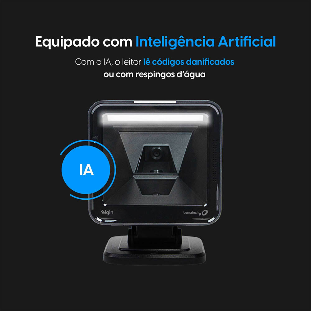 Leitor De código De Barras Elgin 1d 2d Fixo - EL-8600IA