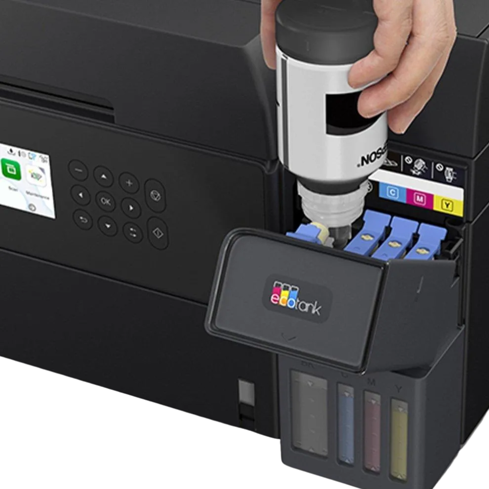 Impressora Multifuncional Epson L6370 Ecotank Jato de Tinta Wireless ADF Duplex  Preto - C11CL43302BR