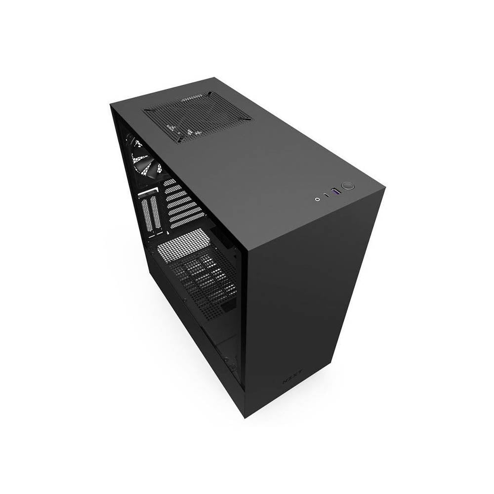 Gabinete Gamer NZXT Mid Tower H510i Preto Com Lateral em Vidro Temperado C/ 2 Fans 120mm - CA-H510I-B1