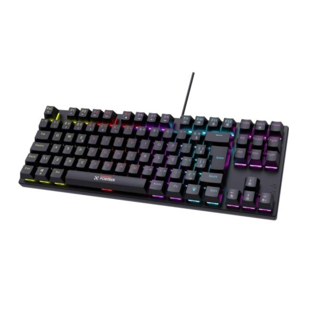 Teclado Mecanico Gamer Fortrek Gravity 80 TKL Switch Outemu C/ Fio Vermelho - 82996