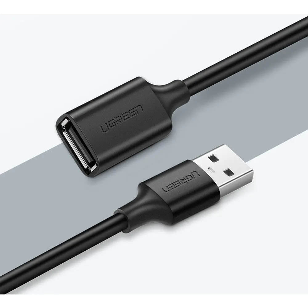 Cabo Extensor Usb 2.0 Macho / Femea Ugreen 2Mts Preto - US103
