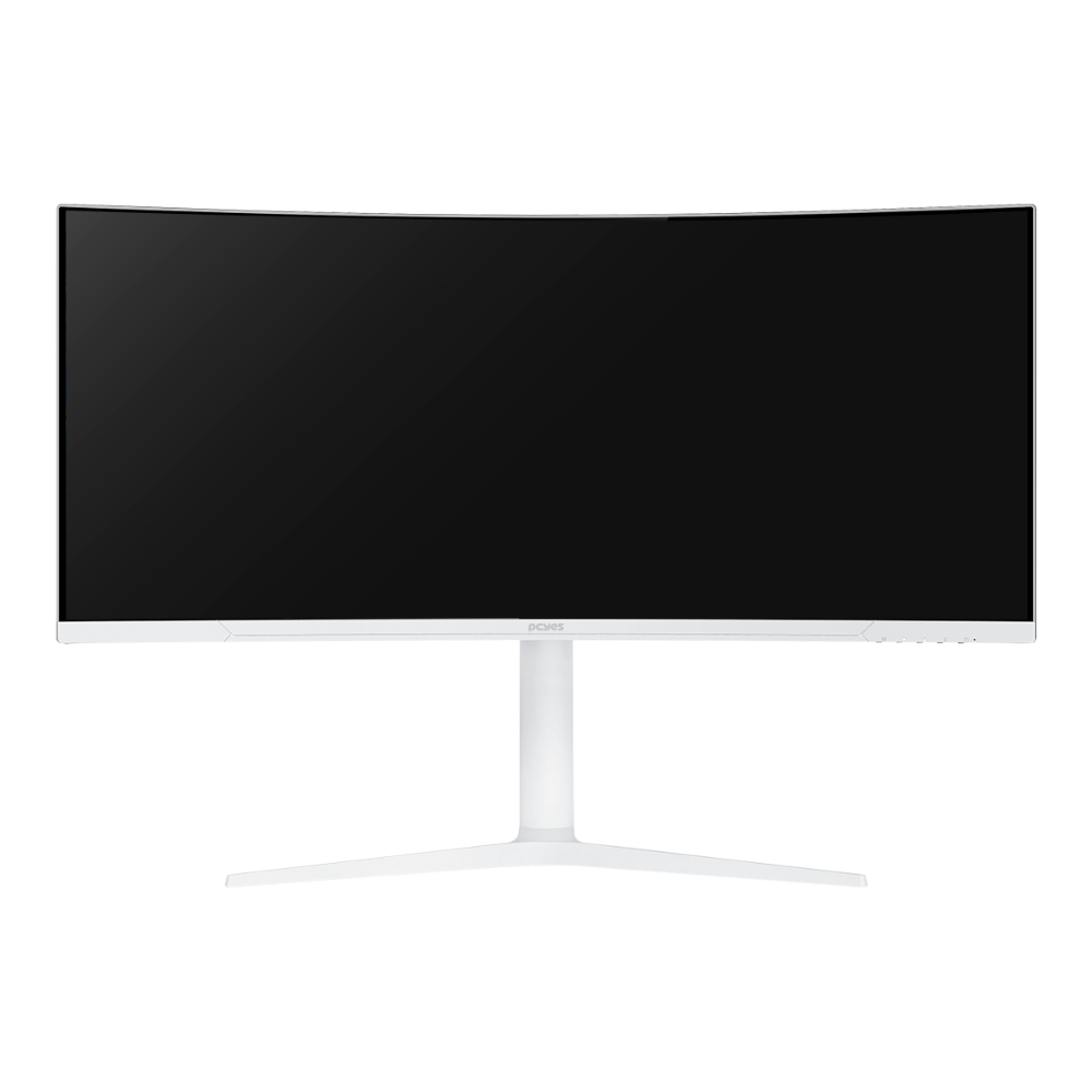 Monitor Gamer Curvo Led 34 Pols PCYes ZMax Z34C Full HD 165Hz 1Ms Hdmi Displayport Branco -  PMGZ34C165WG
