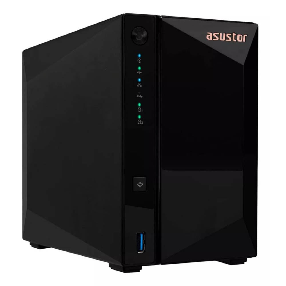 Storage Nas 2 Baias Asustor Drivestor Pro AS3302T Quad Core 1.7Ghz 2gb Ddr4 - AS3302T-V2